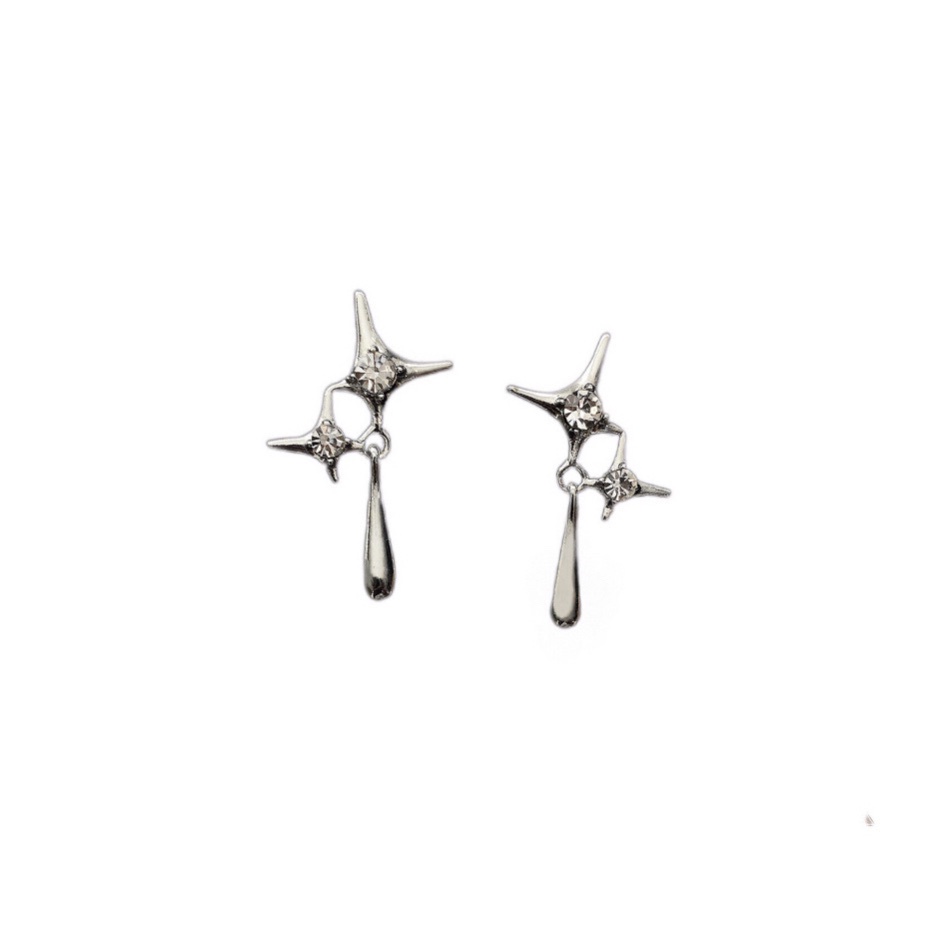 Khuyên Tai Hình Giọt Nước Phong Cách punk Thời Trang