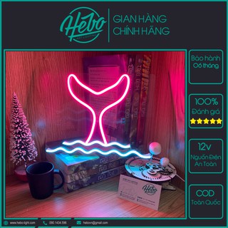 Đèn LED Neon Sign Đuôi Cá Trang Trí Phòng Ngủ Siêu Rẻ