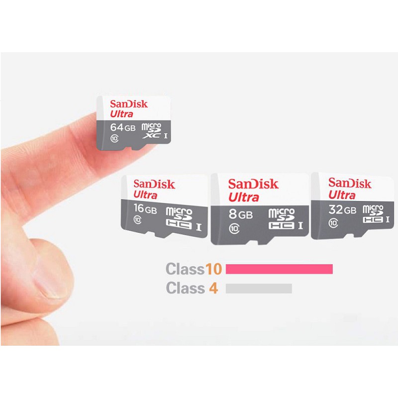 Thẻ nhớ micro SDHC SanDisk 16GB | 32GB | 64GB | 128GB Ultra 533x Upto 80-100MB/s - Hãng phân phối chính thức | BigBuy360 - bigbuy360.vn