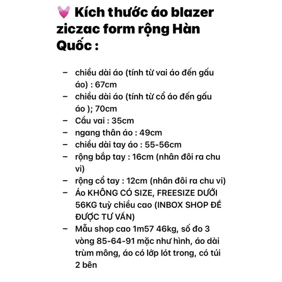 ÁO BLAZER NỮ KẺ ZICZAC thời trang Hàn Quốc (ảnh thật shop chụp kèm video)