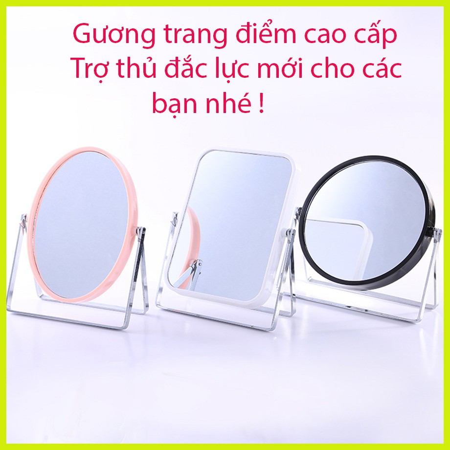 Gương Trang Điểm Hai Mặt Kiểu Châu Âu Sáng Tạo