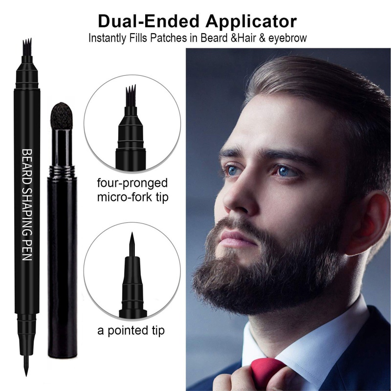 Set 3 Bút Kẻ Râu Đầu 4 Râu Chống Thấm Nước YOUYO Dành Cho Nam