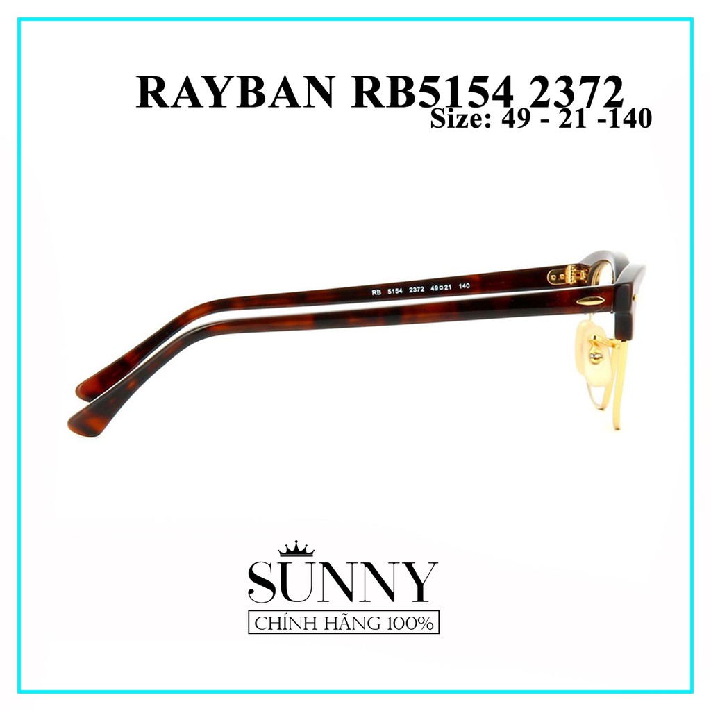 Gọng kính Rayban RB5154-2372 - sp chính hãng có tem thẻ bảo hành toàn quốc, thiết kế dễ đeo bảo vệ mắt