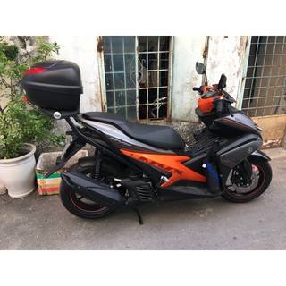 Combo thùng xe NVX thùng Givi E350RN và baga SRV NVX kèm đế đệm M5M, chính hãng Givi