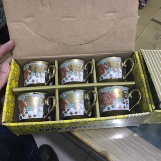 Set 6 cốc uống cafe/trà
