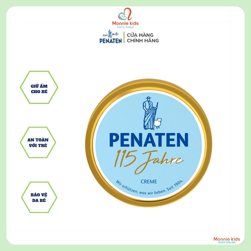 Kem hăm cho bé Penaten Creme 50ml/150ml, kem dưỡng da chống hăm cho trẻ - Monnie Kids