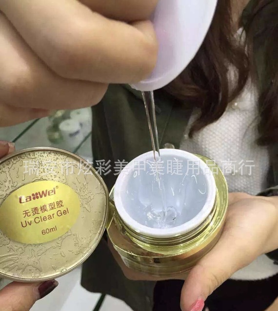 Gel nắp Lawei chính hàng không nóng- 3 màu- trắng-trong-Hồng -15ml