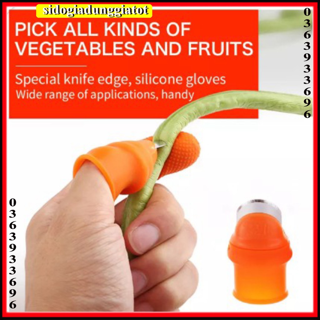 Ngón cái bấm cắt rau củ - nạo gọt tiện lợi chống bẩn móng tay - SĐGDGT
