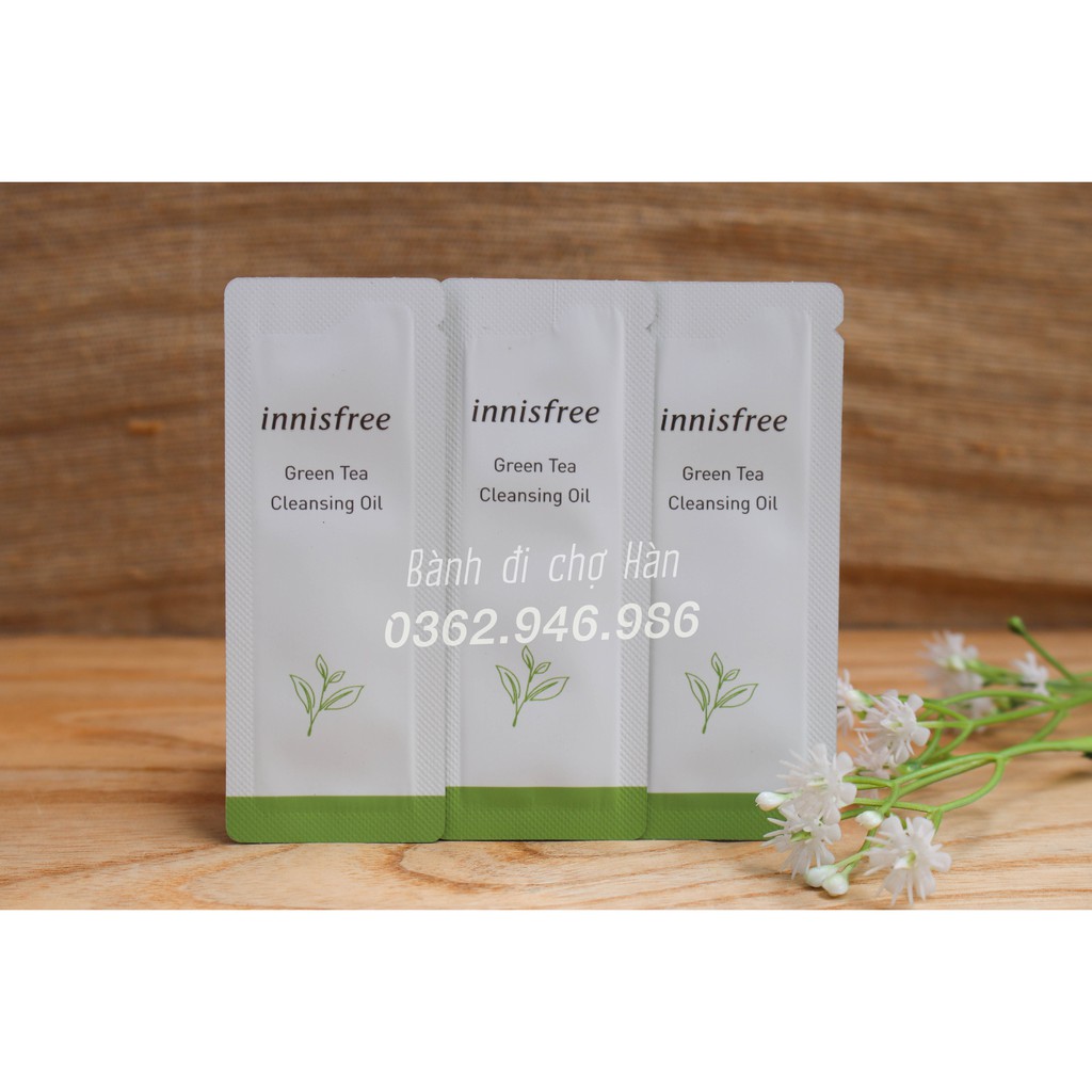 [NEW 2019] Sample Dầu Tẩy Trang Trà Xanh Innisfree Green Tea Cleansing Oil 1ml