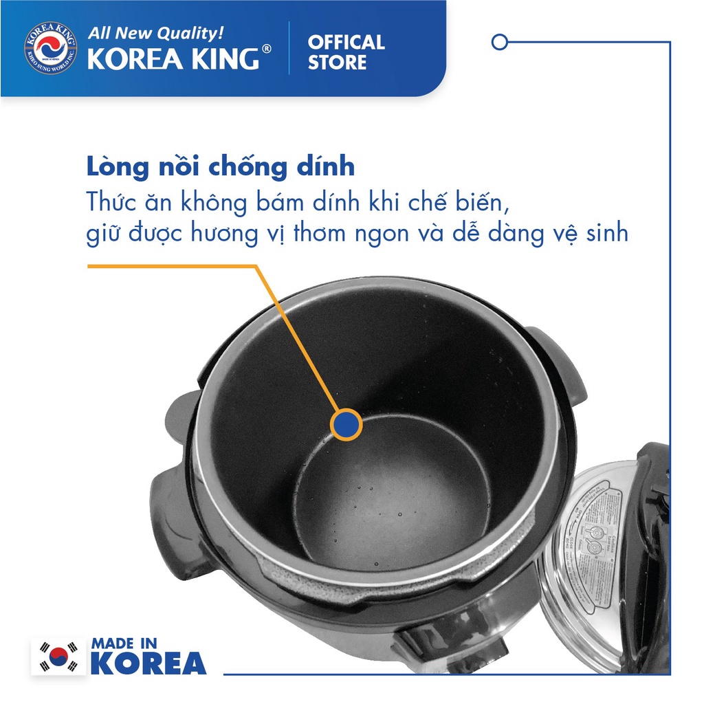 Nồi áp suất Korea King PEPC-60STSN Cao Cấp