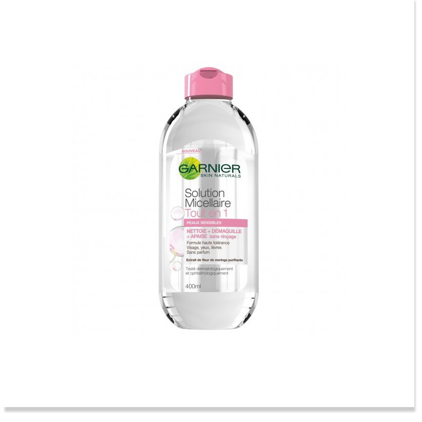 [Mã giảm giá mỹ phẩm chính hãng] [Bản Pháp] Nước Tẩy Trang Garnier Tout En 400ml