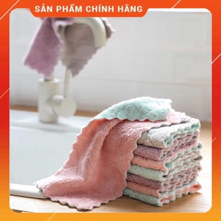 [XẢ KHO] Set 5 khăn lau đa năng siêu thấm có viền ziczac