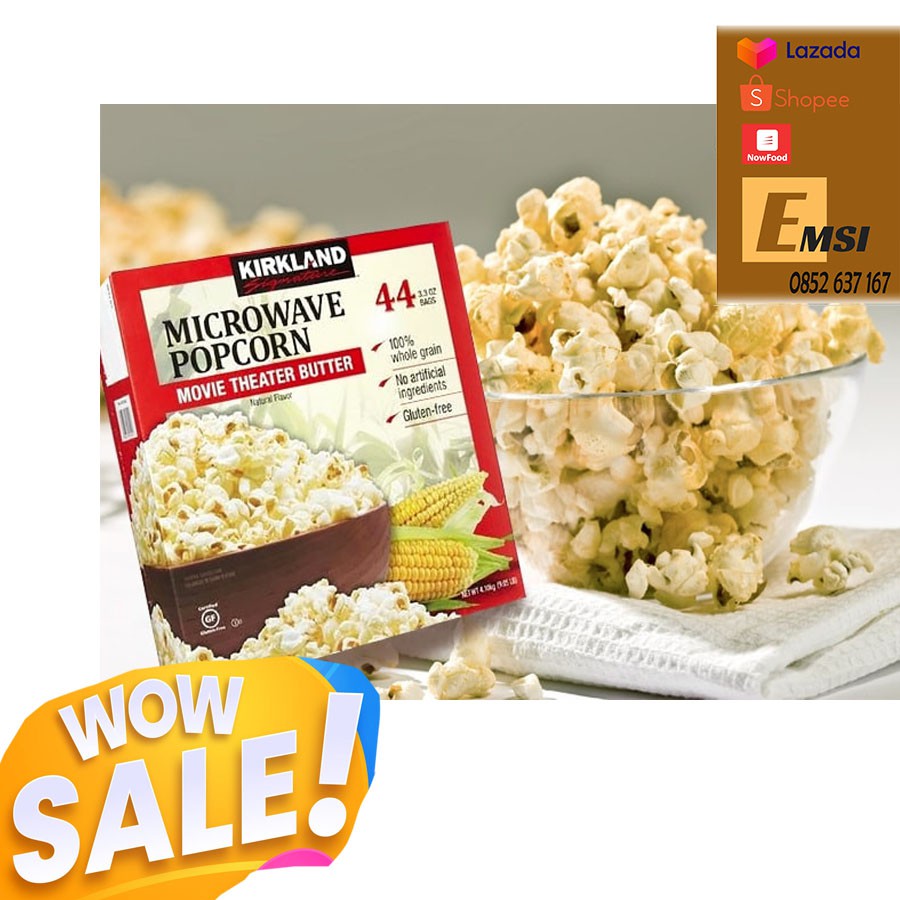 Bắp rang bơ Kirkland Signature Microwave Popcorn 4,1kg của Mỹ