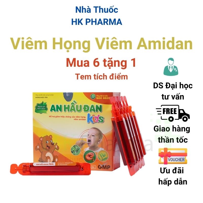 Hỗ trợ điều trị viêm họng, amidan ở trẻ nhỏ - An Hầu Đan Kids Shop HK PHARMA