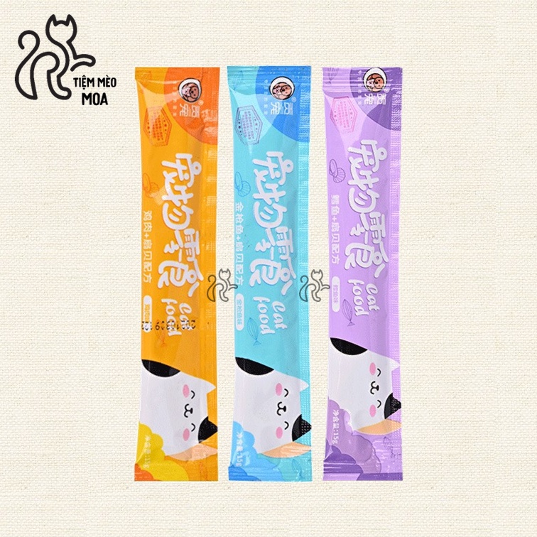 5 thanh súp thưởng cho mèo - vị hải sản - 15gram - Tiệm Mèo Moa