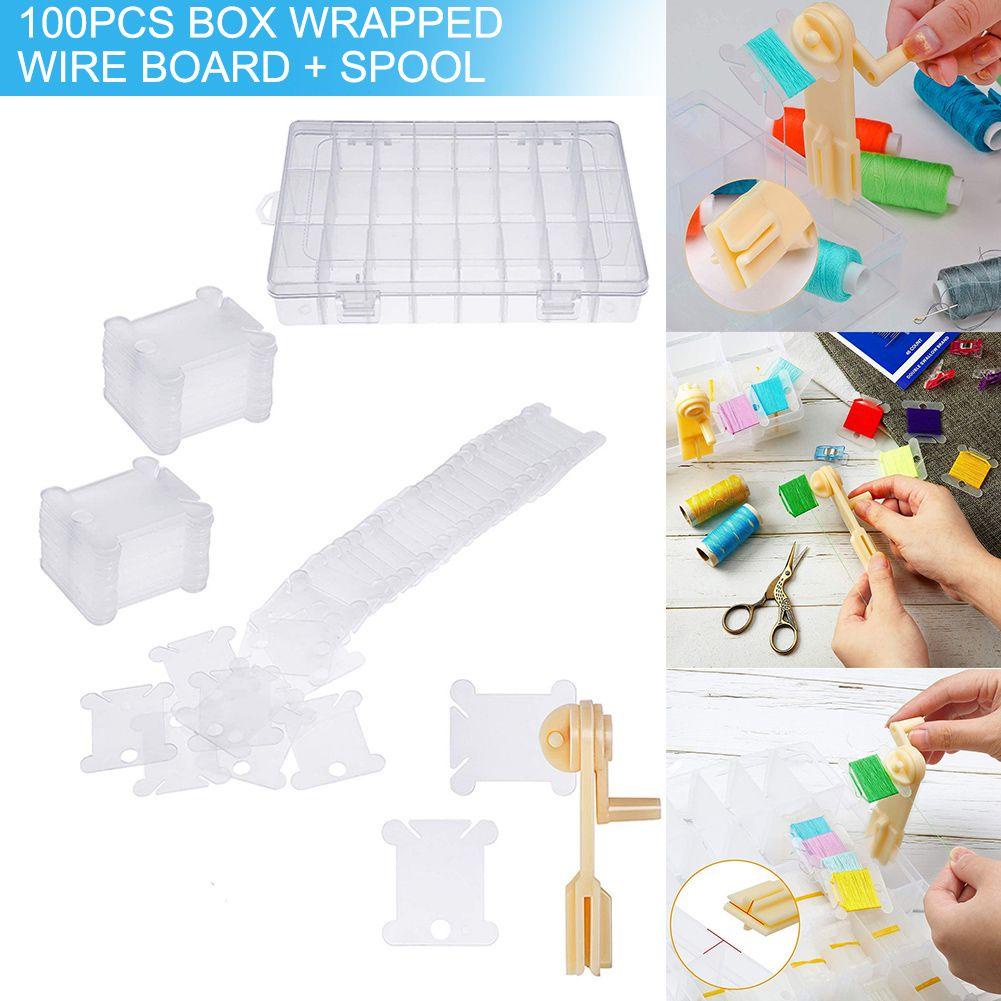 JONYE Hộp Nhựa Đựng Dụng Cụ Thêu Tranh Chữ Thập DIY