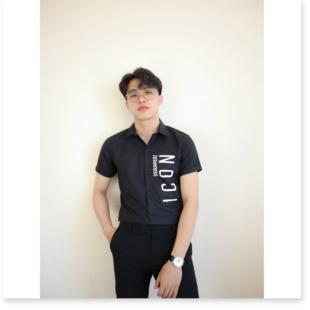 Áo sơ mi in thêu ngăn tay nam nữ cực đẹp , dành cho giới trẻ KOKO MI