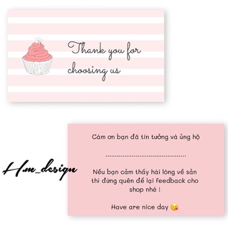Thẻ cảm ơn khách hàng có sẵn ( set 40 tấm )