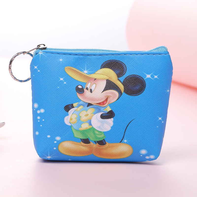 Ví Đựng Tiền Xu mini Bằng PU Họa Tiết Hoạt Hình Disney Stitch Dễ Thương Mẫu 2022