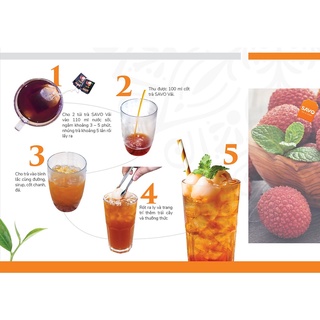 Trà vải túi lọc SAVO (25 gói x 2g)