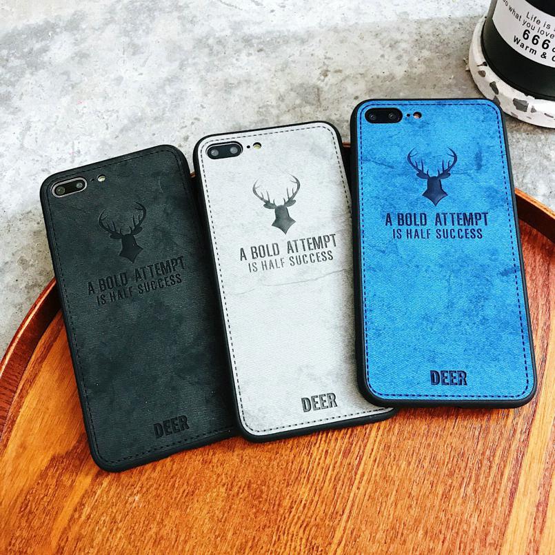 Reindeer soft back cover for Apple iPhone 6 6S 7 8 Plus X