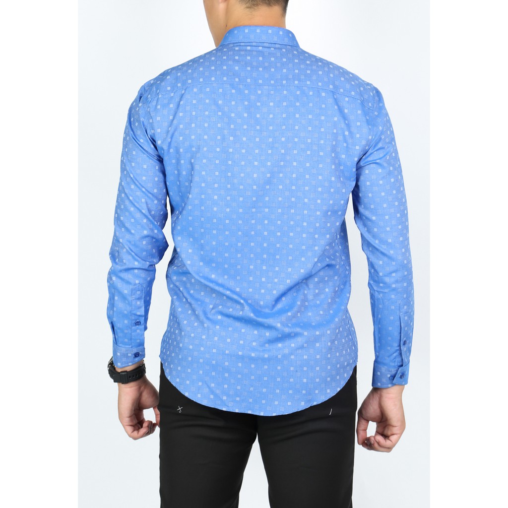 Áo sơ mi dài tay Owen Regularfit màu xanh họa tiết - AR90023D | BigBuy360 - bigbuy360.vn