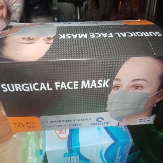 Khẩu trang vinapro 4 lớp  màu xám  hộp  50 cái