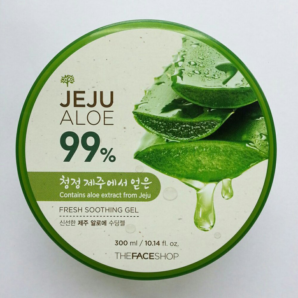 (hàng Mới Về) Gel Lô Hội 99% 300ml 100% Nguyên Chất The Face Shop Jeju