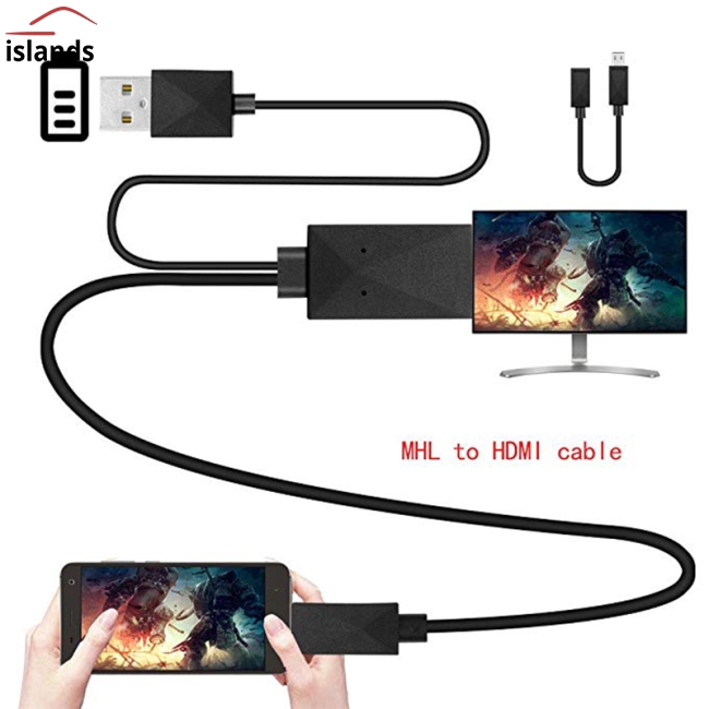 Cáp chuyển đổi 5 pin & 11 Pin Micro USB MHL sang HDMI 1080P HD TV cho điện thoại Android