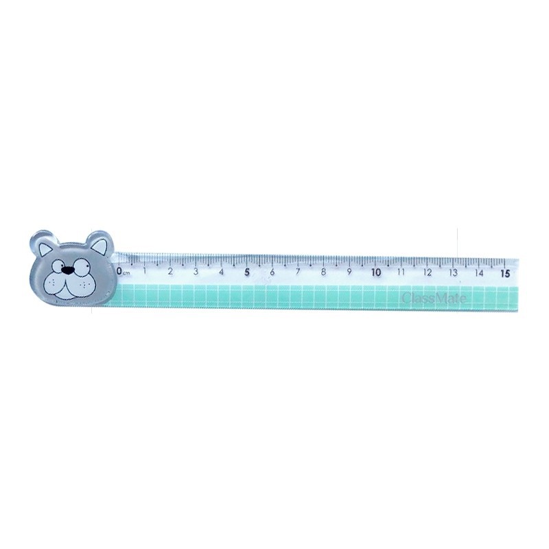 Thước Kẻ ClassMate 15cm RL04-PE Vạch chia cm rõ ràng tạo những đường kẻ chính xác  thiết kế hình ảnh hoạt hình.