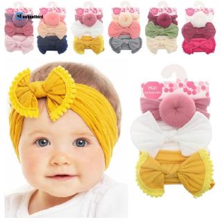 Set 3 băng đô thắt nơ thời trang cho bé gái dễ thương