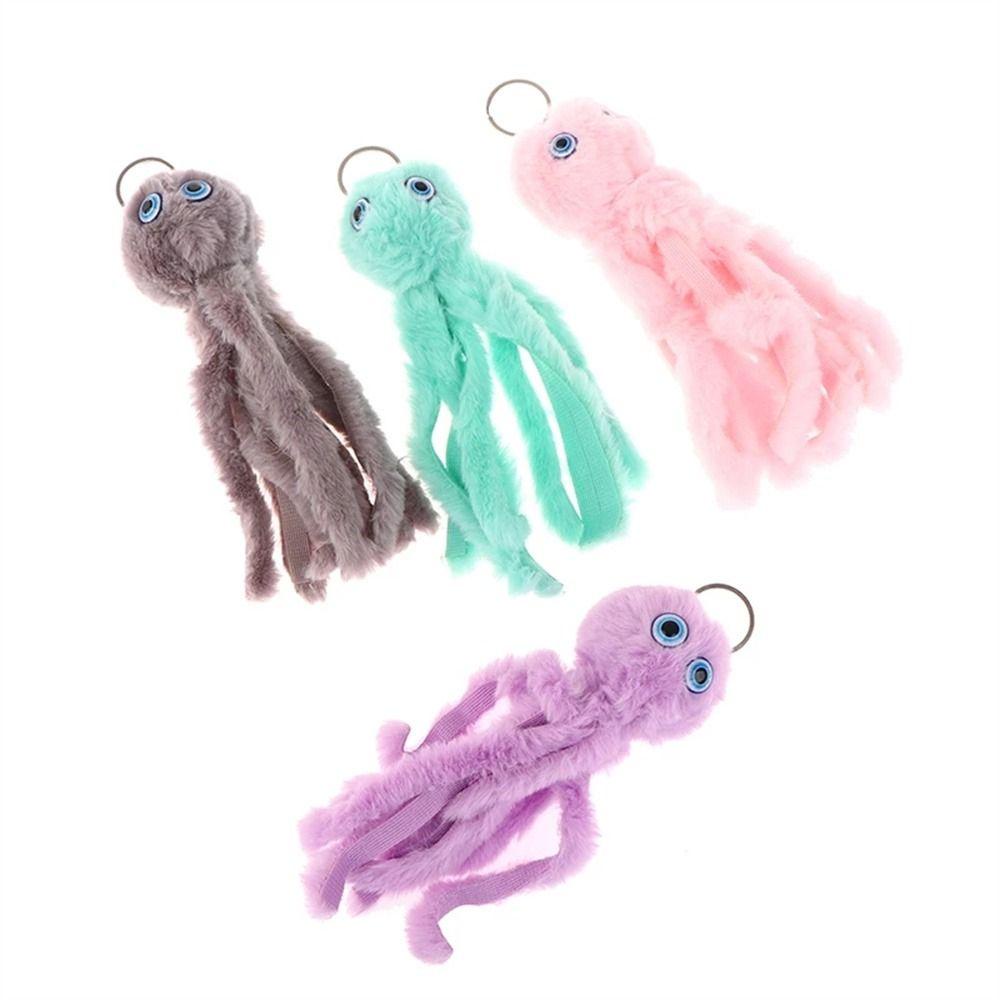 Móc Khóa Hình Bạch Tuộc Nhồi Bông Đáng Yêu