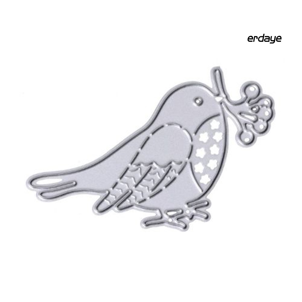 Khuôn cắt giấy làm từ kim loại hình chú chim dễ thương trang trí thủ công