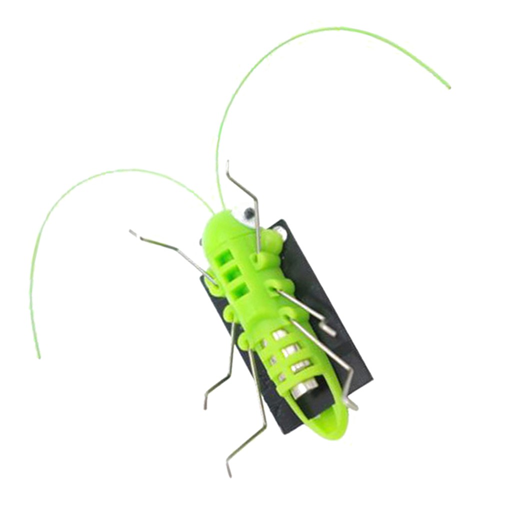Kids Educational Solar Powered Grasshopper Robot Toy Children Simulated Insects Toys Gift CHSG