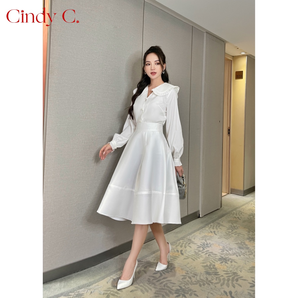 HOT HOT XẢ HÀNG! Chân váy dài Alvina CINDY C chất liệu Linen thiết kế sang trọng nữ tính 974/971