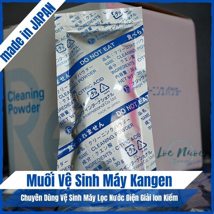 Muối vệ sinh máy lọc nước ion kiềm (E-Cleaning Powder Acid Citric) Made in Japan