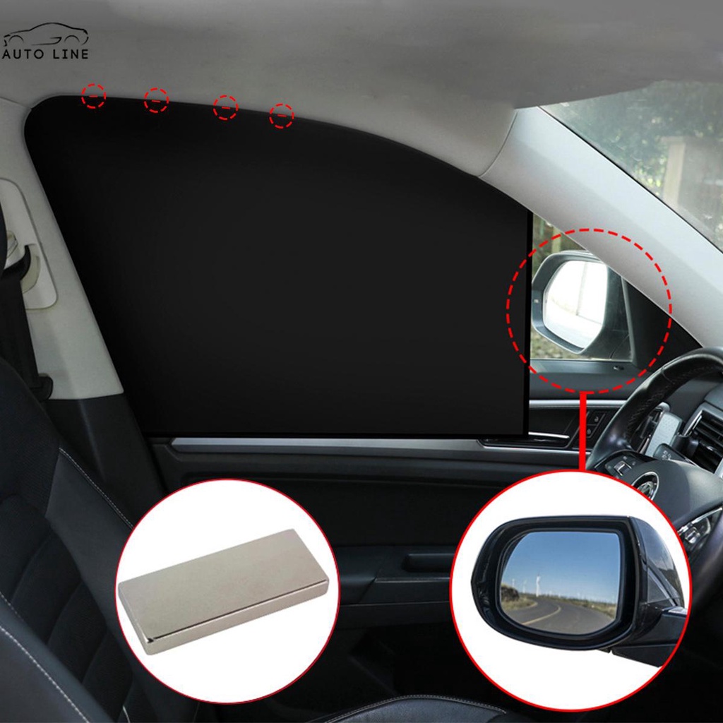 Bộ 4 Tấm Che Nắng Cửa Sổ Xe Hơi Có Nam Châm Tiện Dụng SHOPCYC5155