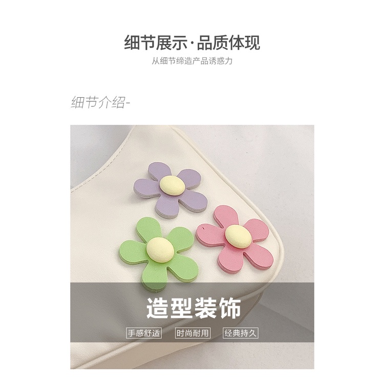 Túi Đeo JASMIN NOIR Chéo Da PU Hình Hoa Nhài Thời Trang Nữ