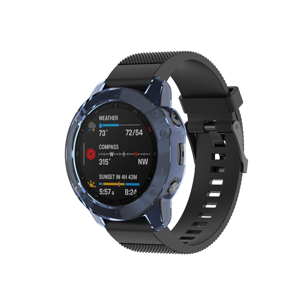 Case Cover For Garmin Fenix 6 6Pro / 6S 6Spro / 6X 6Xpro Smart Watch Frame Shell Skin TPU Protector Protective Accessories For Fenix6 Soft Ultra-Slim Fast Delivery