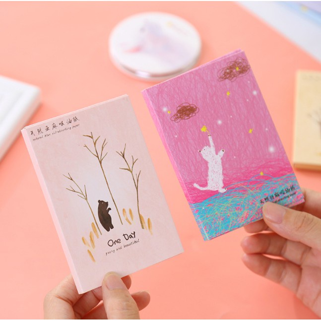 Hộp 50 tờ Giấy Thấm Dầu Da Mặt