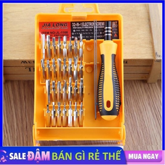 Bộ 32 Món Tua Vít Đa Năng (JR 1166), Bộ Dụng Cụ Sữa Chữa Cầm Tay Nhỏ Gọn Tiện Dụng Cho Mọi Nhà.