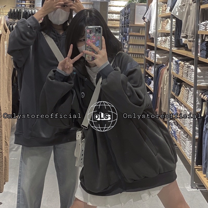 Áo  hoodie xám oversize, nhận hàng có vấn đề liên hệ shop trước khi đánh giá