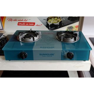 Bếp Ga Kính Kiềng Gang Cao Cấp SUNHOUSE..Tiết Kiệm GAS