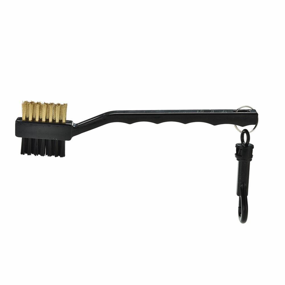 Bàn Chải Nylon Đánh Golf 2 Mặt Kèm Kẹp Gọn Nhẹ Chất Lượng Cao