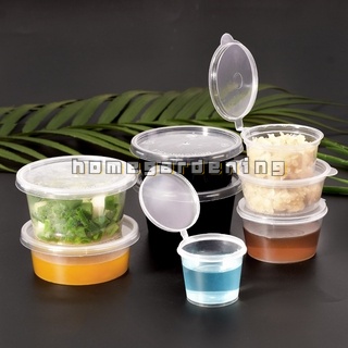 Set 30 Cốc Nhựa Trong Suốt Đựng Gia Vị Dung Tích 35ml