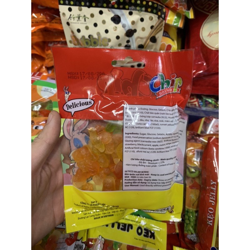 Kẹo Dẻo Jelly Hải Hà Hình Con Vật Gói 175g