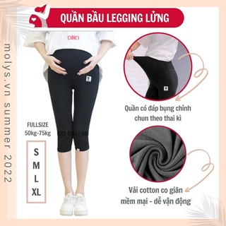 Quần ngố quần lửng legging mặc bầu mát QK03 ( mác mèo)