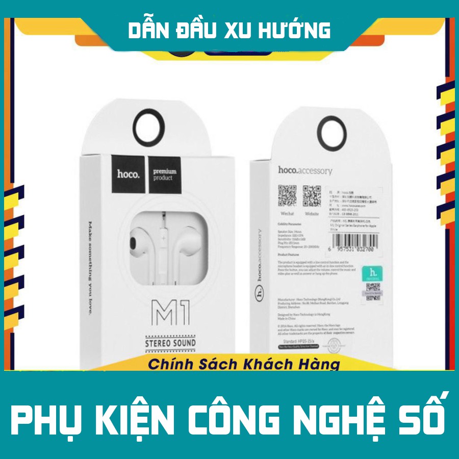 [SIÊU CHẤT] - [ GIẢM GIÁ ] Tai Nghe Hoco M1 Nhét Tai - Hàng Chính Hãng Hongkong