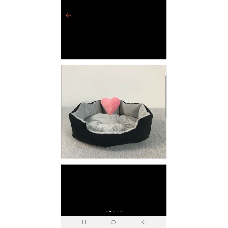 ổ nệm tròn loại lớn 60x80x20cm ( tặng kèm trái tim) (m tròn tim)