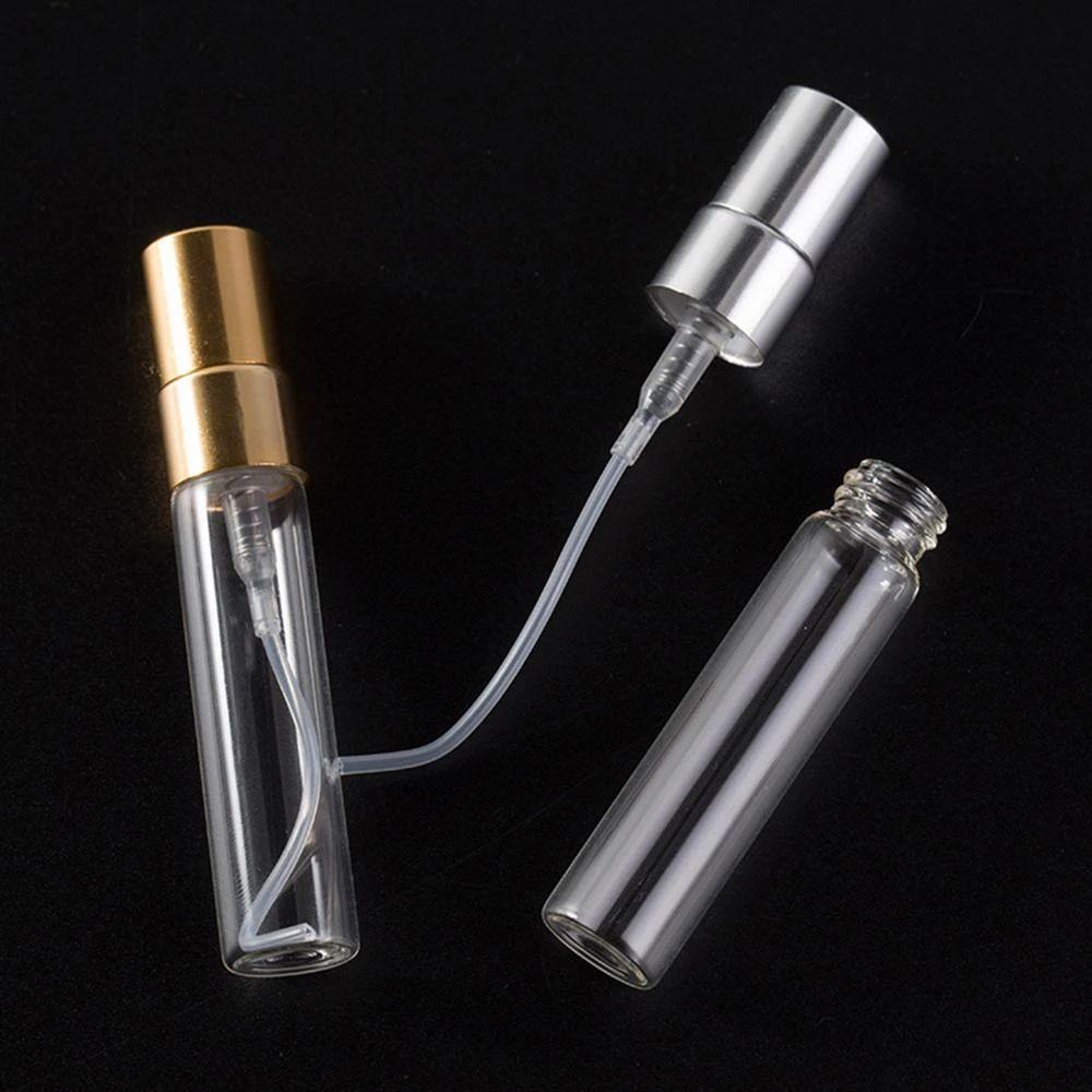 Lọ Thủy Tinh Trong Suốt Mini Dạng Xịt Tiện Dụng Mang Theo Du Lịch Cho Nữ|Nắp Mẫu Xịt Nước Hoa Mẫu